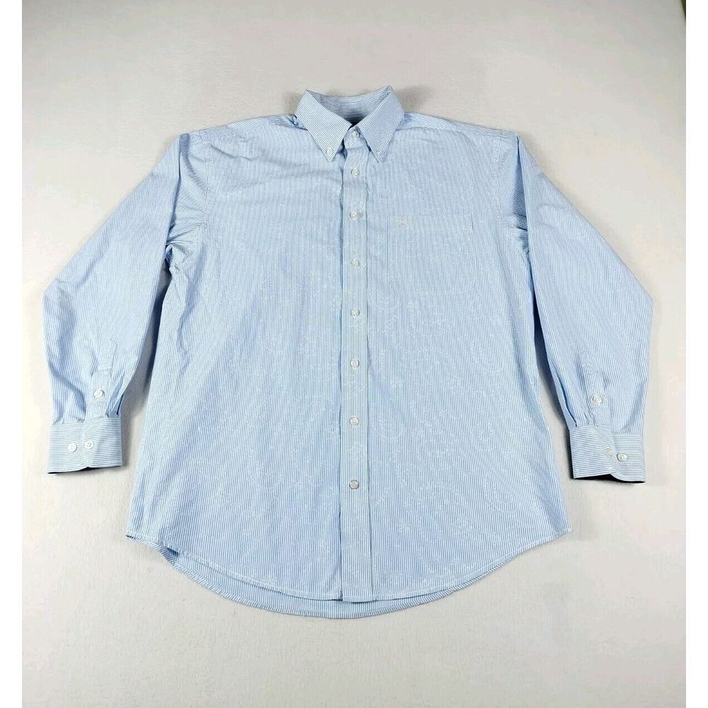 Panhandle Rough Stock Shirt Men's Medium Blue Westerncore Cowboycore Farmcore‎